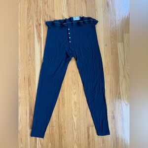 Pierre Cardin thermal long johns leggings Modal lycra navy Stretchy men's W36